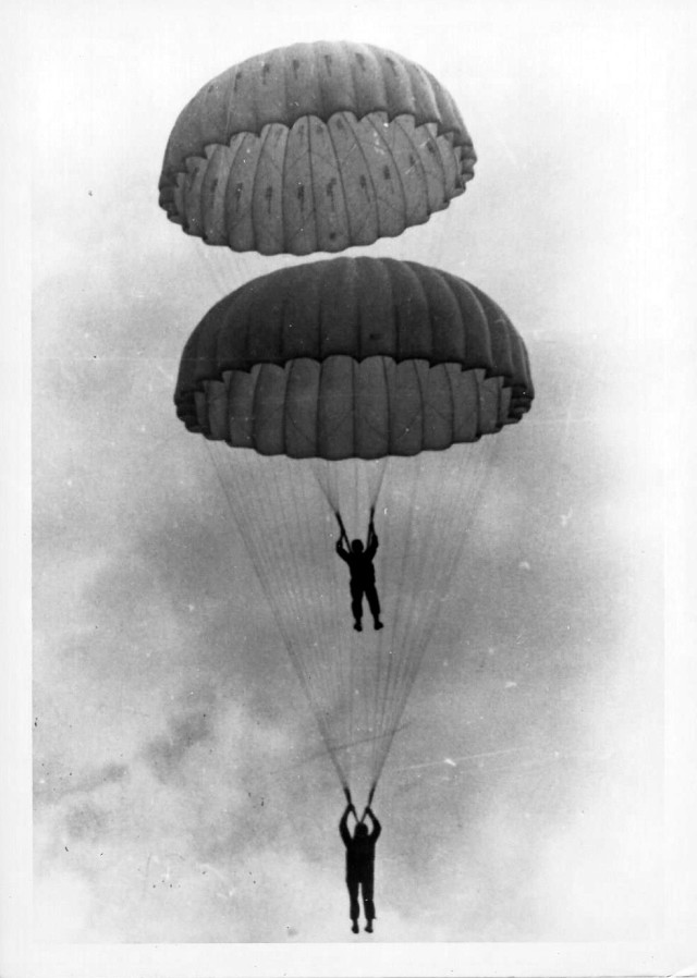 Chaplain Kozak parachute jump exercise