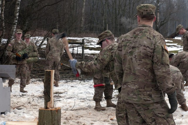 2d Cavalry Regiment Troopers aid Latvian youth camp