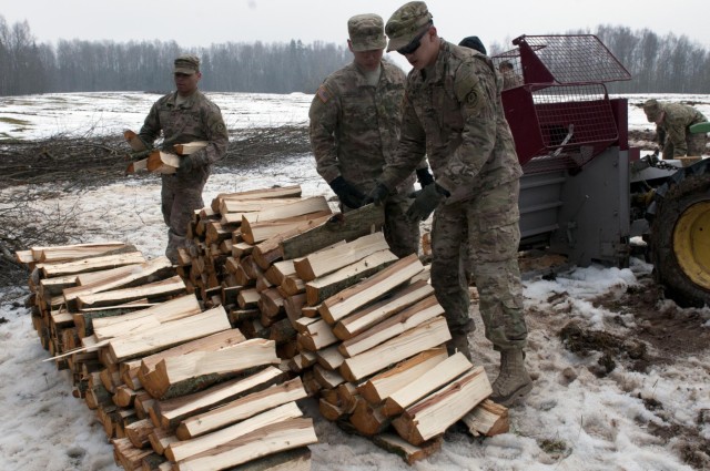 2d Cavalry Regiment Troopers aid Latvian youth camp