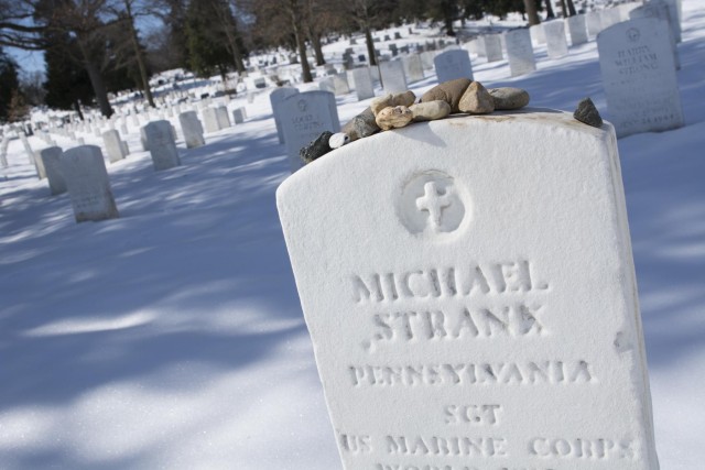 Iwo Jima, Arlington National Cemetery linked by three flag-raising Marines