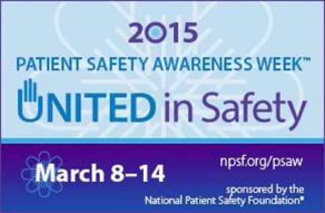 2015 Patient Safety Awareness Week poster