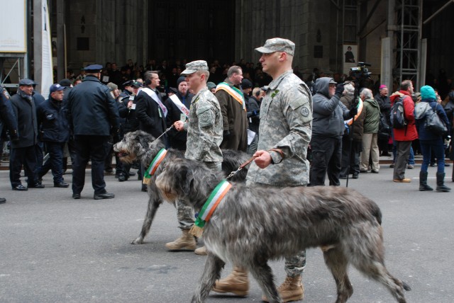 69th Infantry mascots at 2014 St. Patrick's Day Parade 