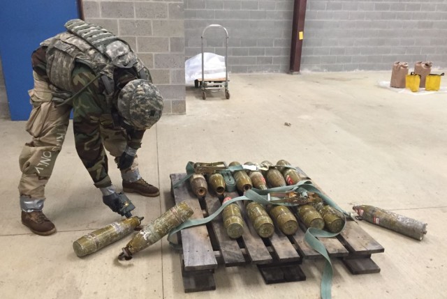 Battalion trains for CBRNE elimination operations
