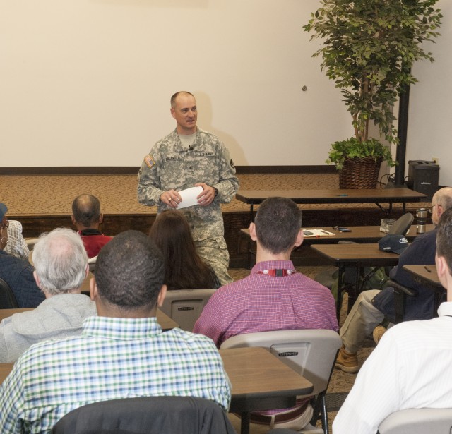 Bolander addresses employees in town hall session