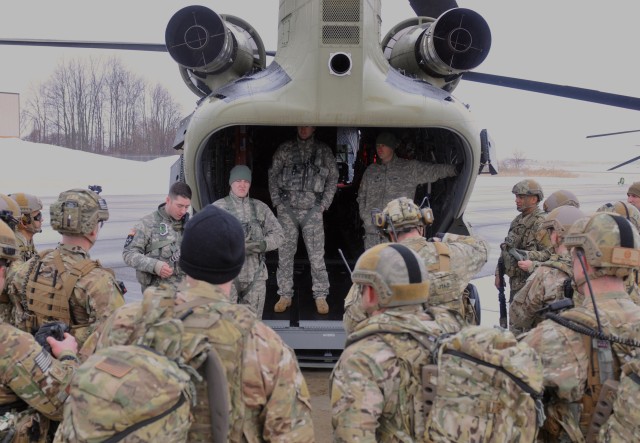 New York Army and Air National Guard conduct air assault training at Fort Drum
