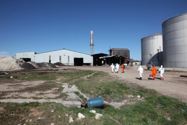 Soldiers participate in disaster response Exercise Daimiel 15