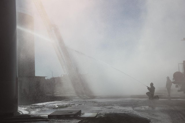 Soldiers participate in disaster response Exercise Daimiel 15