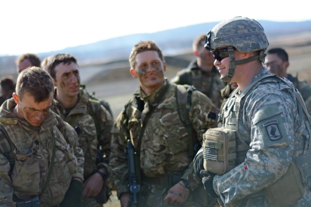British Army cadets join US 173rd Airborne Brigade in Germany