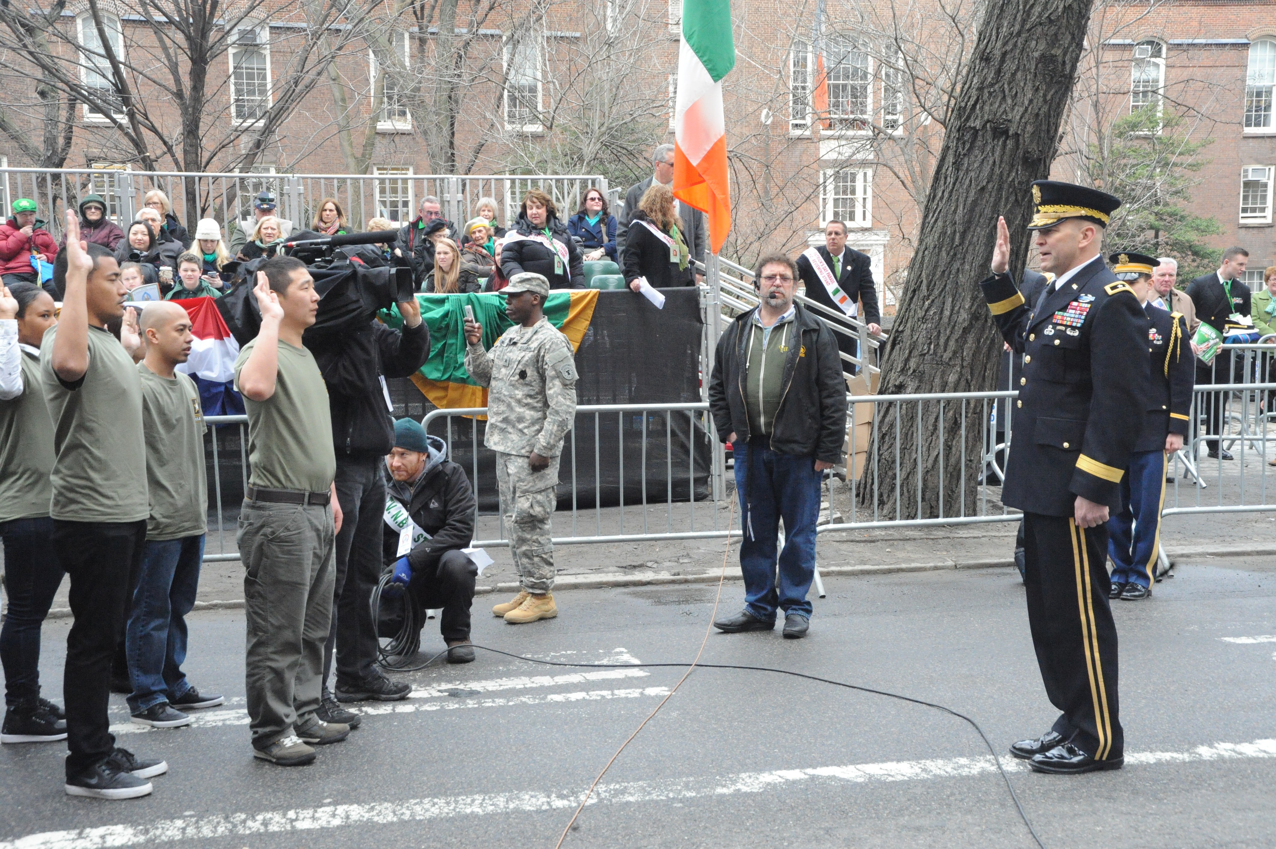 St. Patrick's Day the Army way, Article