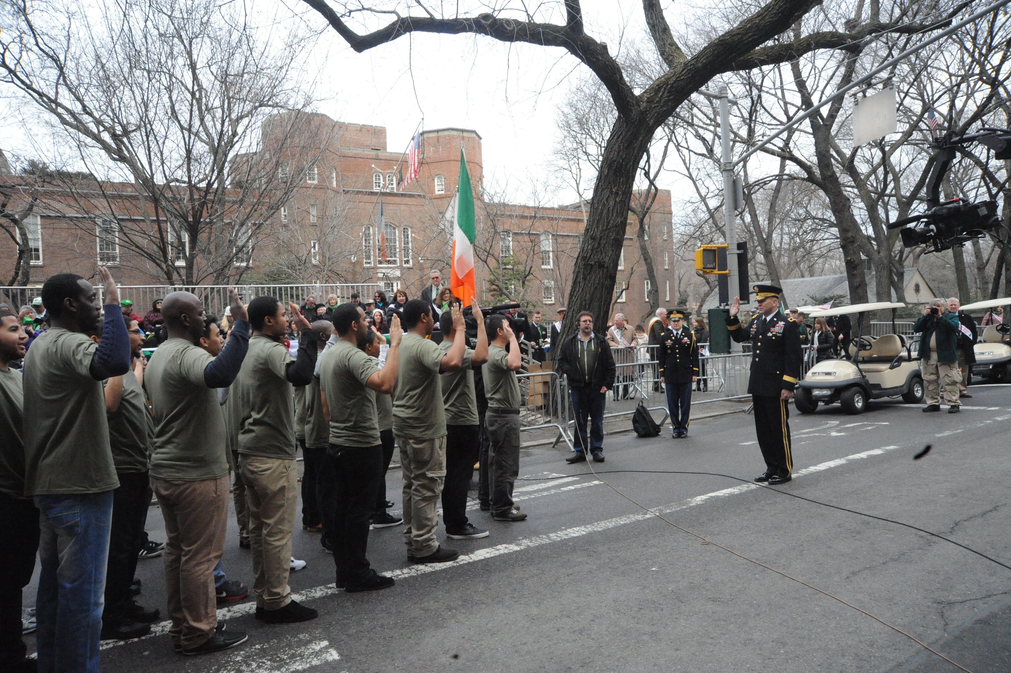 St. Patrick's Day the Army way, Article