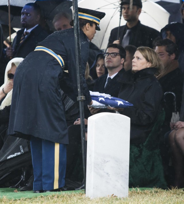 Former senator, WWII veteran buried at Arlington