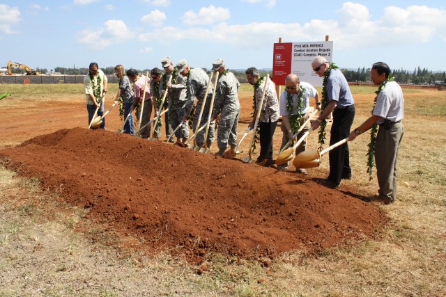 Army Corps, Army Garrison-Hawaii Participate in Groundbreaking for Phase 2 of CAB Complex