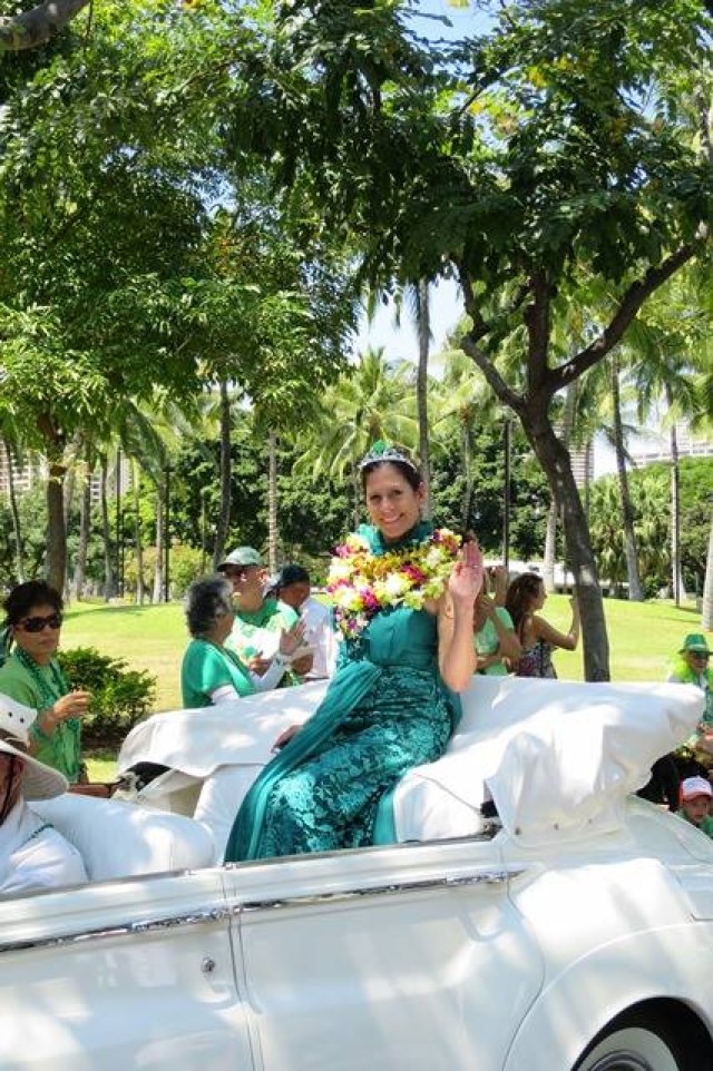 Dr. Lisa Gomes of U.S. Army Health Clinic-Schofield Barracks was announced as the 2015 Irish Person of the Year through the Friend of St. Patricks Society.