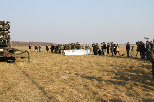 International Media Showcase Delta Battery, 5-7 Air Defense Soldiers in Poland