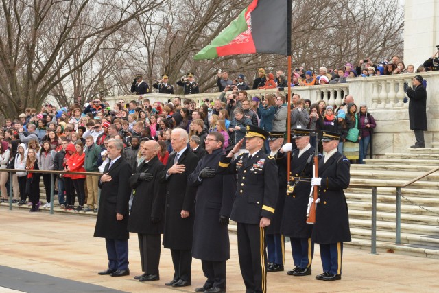 Afghan President honors America's fallen