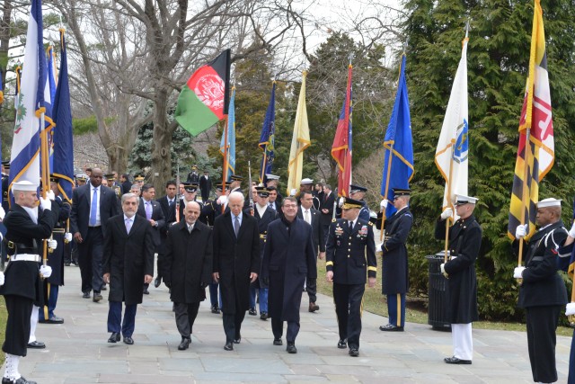 Afghan President honors America's fallen