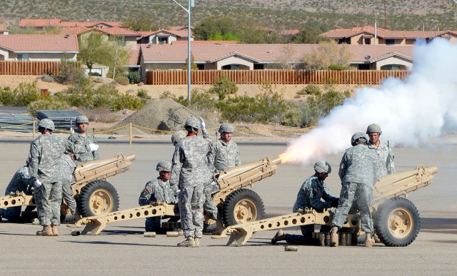 Honors conducted at NTC during change of command ceremony