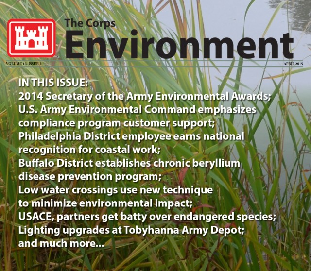 April issue of he Corps Environment