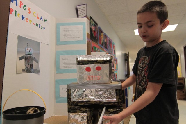 2-12 FA helps out at science fair