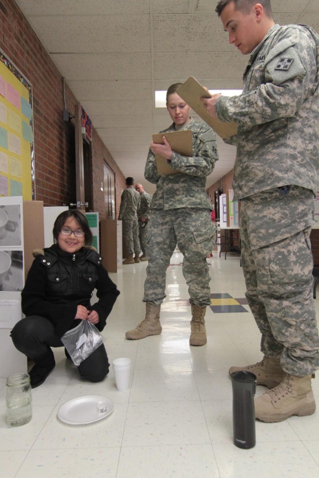 2-12 FA helps out at science fair