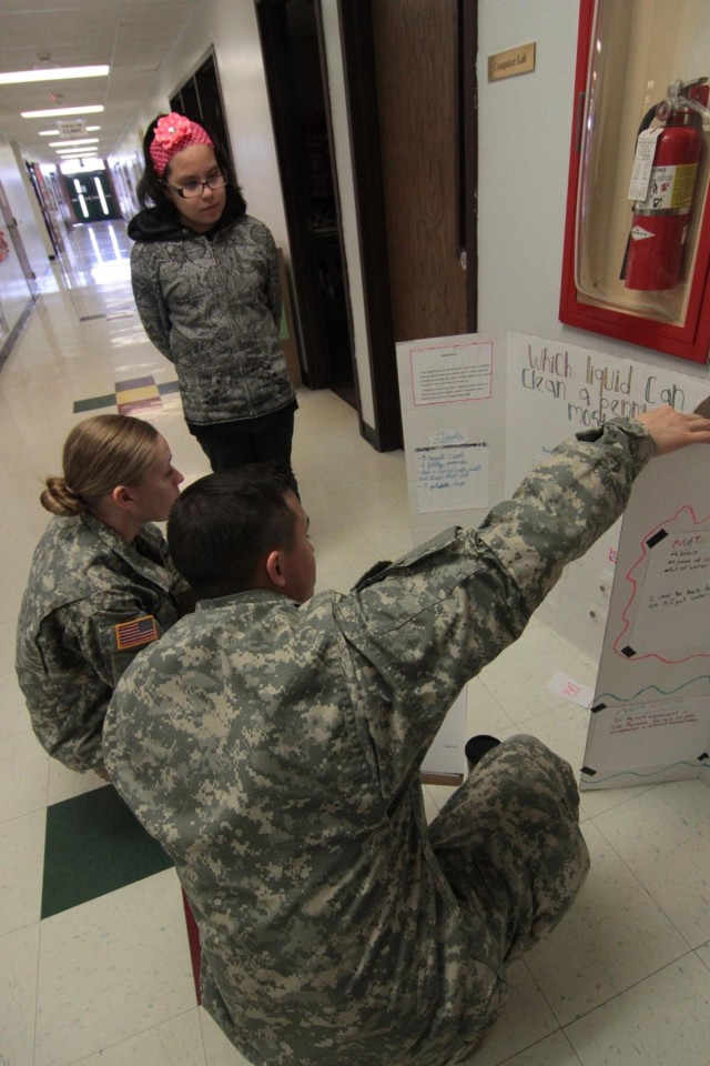 2-12 FA helps out at science fair