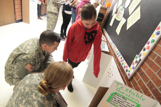2-12 FA helps out at science fair