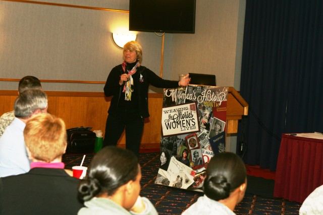 Women's History Month speaker gives 'Sails' talk to Fort McCoy audience