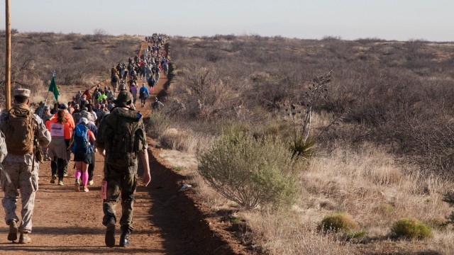 Marching memorial for Bataan Death March