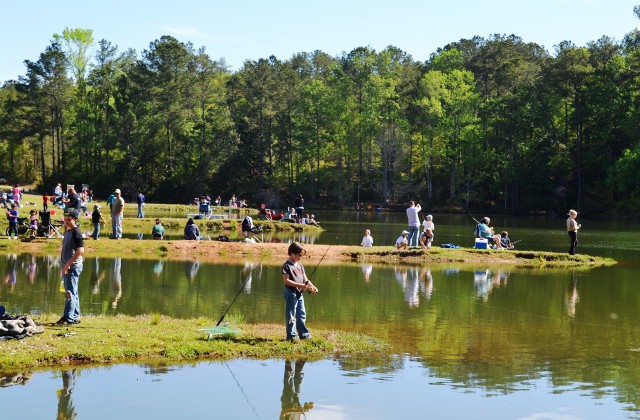 Gone fishing: Fishing holes, weather heat up on Fort Rucker