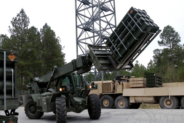The Air Cavalry lights up the sky over Camp Lejeune