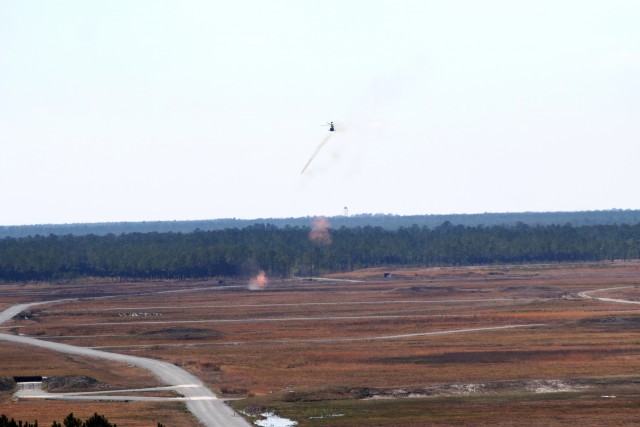 The Air Cavalry lights up the sky over Camp Lejeune