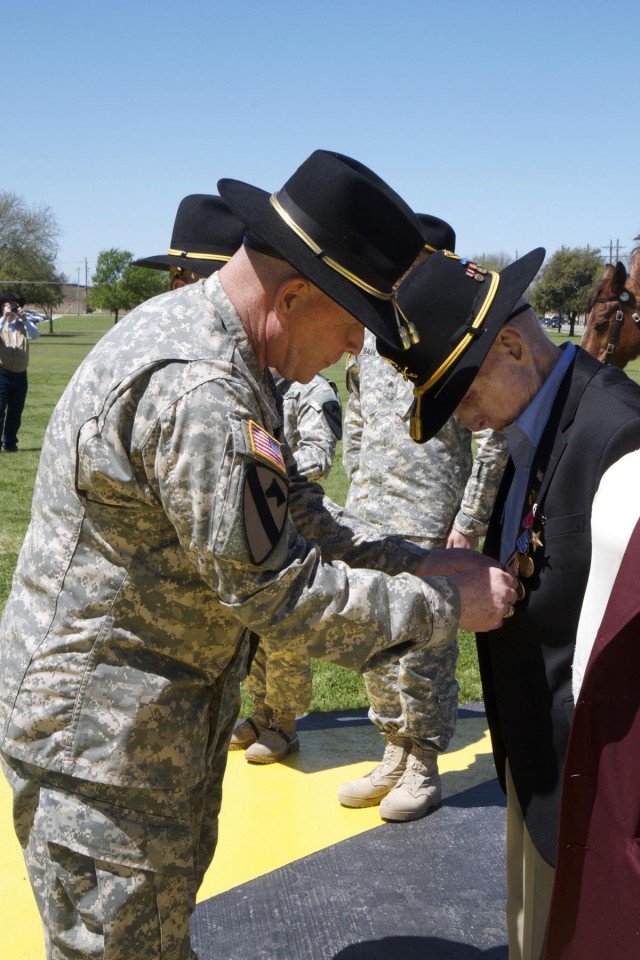 First Team honors 96-year-old WWII veteran