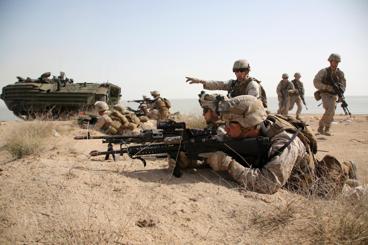 US Marines, Gulf, international partners simulate amphib landing during ...