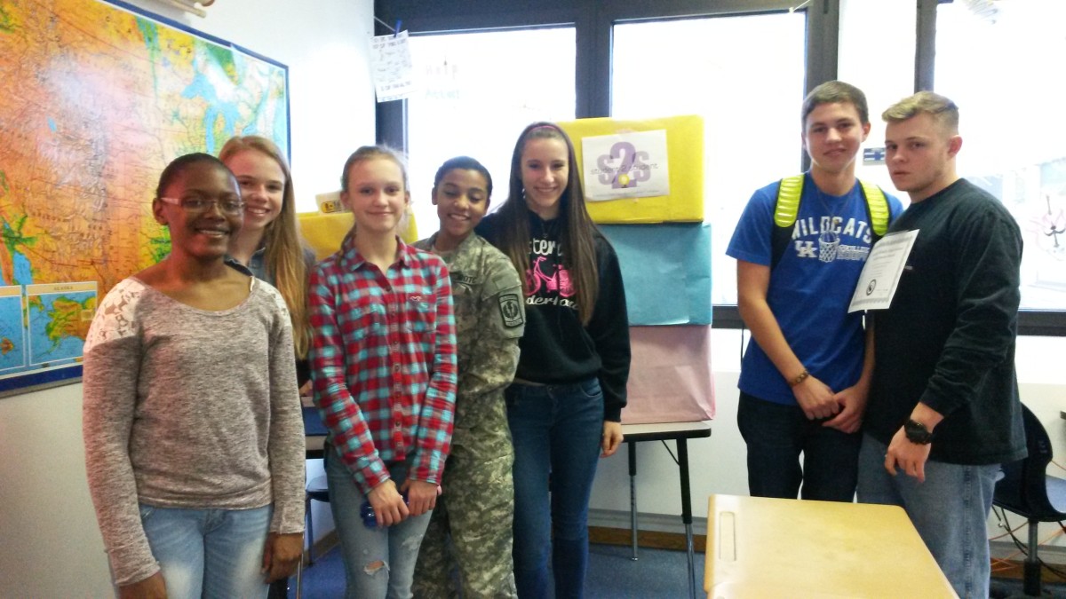 Ansbach Student 2 Student members collect, deliver food to Landstuhl