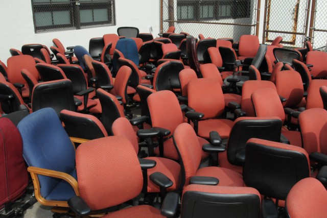 Joint Munitions Command donates excess chairs to other agencies