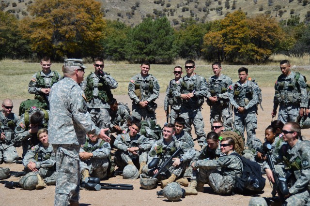 University of Arizona cadets get field professional development from Electronic Proving Ground Commander