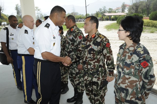 Brig. Gen. Sargent meets with Nepalese Army Medical Leaders
