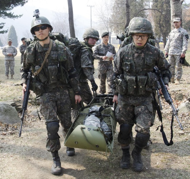 1ABCT Soldiers train KMA cadets for the Sandhurst Military Skills Competition