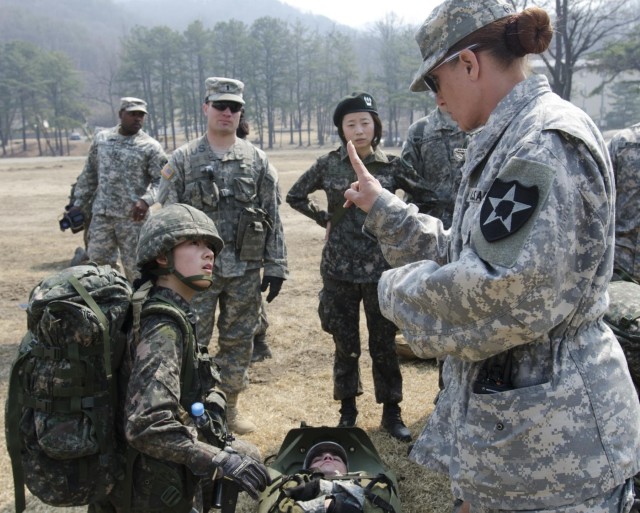 1ABCT Soldiers train KMA cadets for the Sandhurst Military Skills Competition