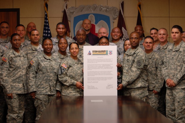 Members of the PRMC Team show their support of Sexual Assault Awareness and Prevent Month
