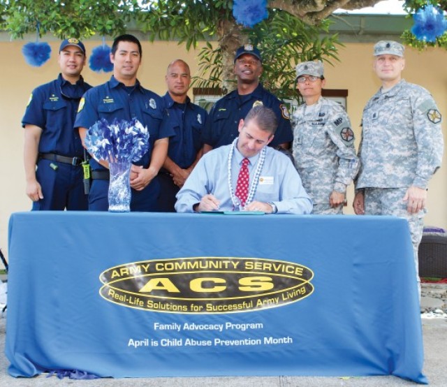 Proclamation and pinwheels pledge child abuse awareness