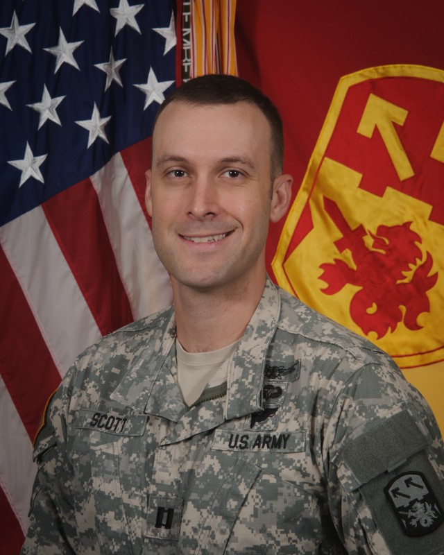 Commander, Headquarters and Headquarters Battery, Capt. Jeff Scott