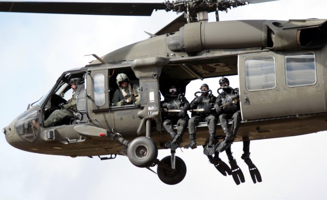 U.S. Army Aviators support Latvian Spec. Ops. training