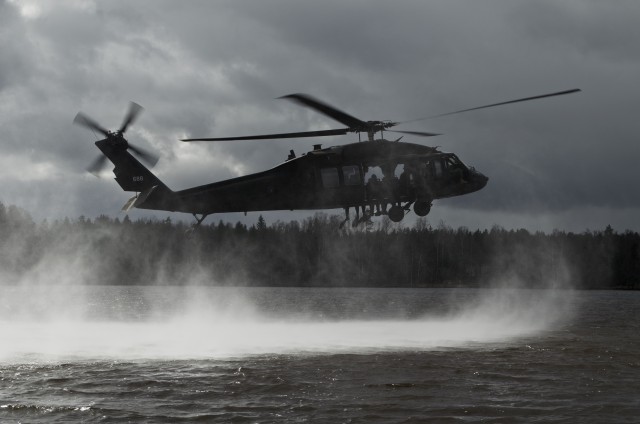 U.S. Army Aviators support Latvian Spec. Ops. training