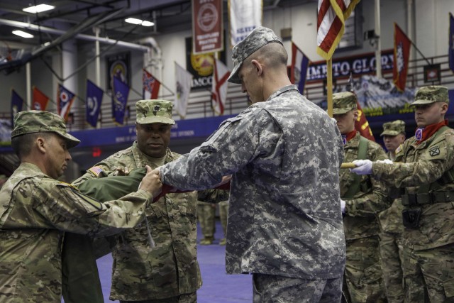 2-15 Field Artillery Battalion Colors Casing Ceremony