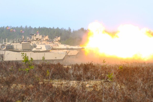 TF 2-7 IN demonstrate Abrams power in Lithuania