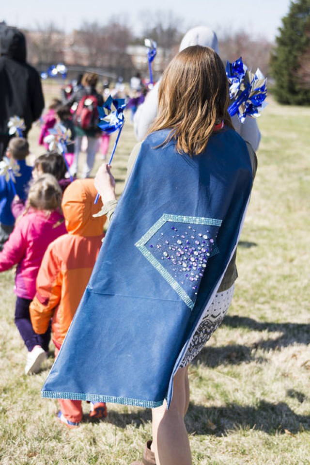 Pinwheels, superheroes mark special month for military kids