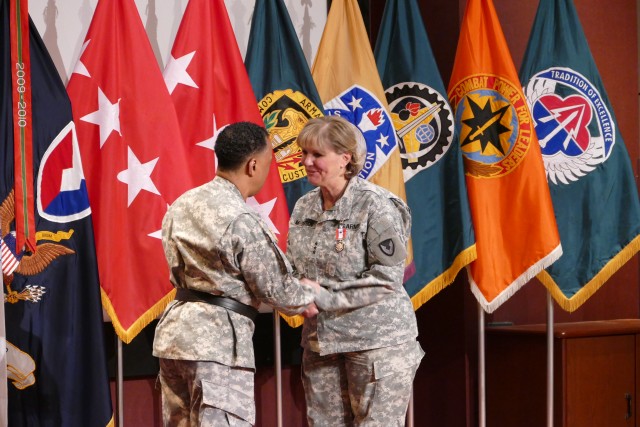 Lt. Gen. Patricia McQuistion awards presentation