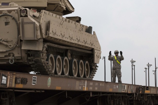 Cav equipment gets rolling