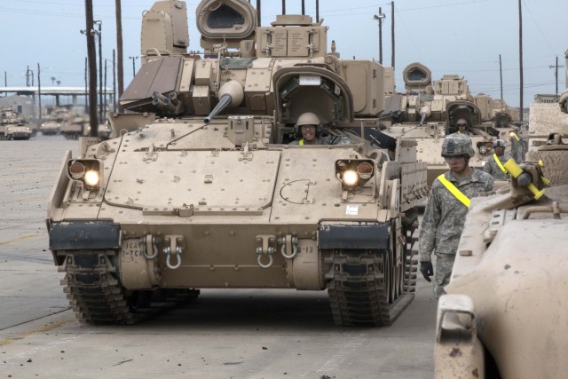 Cav equipment gets rolling